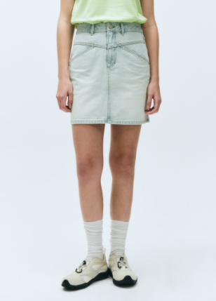 韓國 Marithe Francois Girbaud Women's STRAIGHT DENIM MINI SKIRT【MF483】