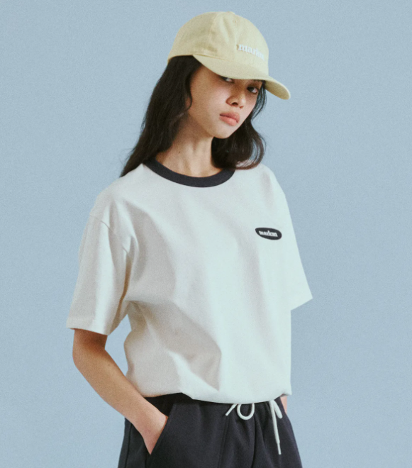 韓國 Markm BASIC LOGO RINGER T-SHIRTS【MA133】
