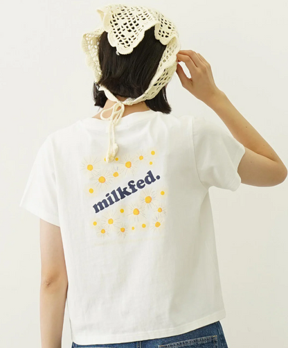 日本直送 MILKFED DAISY AND LOGO COMPACT S/S TEE【SJ029】
