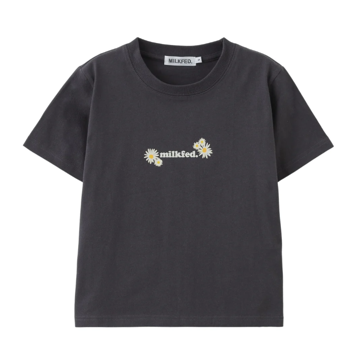 日本直送 MILKFED DAISY AND LOGO COMPACT S/S TEE【SJ029】