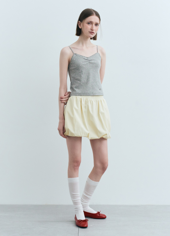 韓國 Marithe Francois Girbaud W FLOWER CROP SLEEVELESS TEE【MF594】