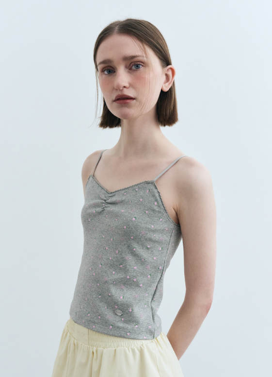 韓國 Marithe Francois Girbaud W FLOWER CROP SLEEVELESS TEE【MF594】