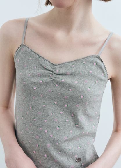 韓國 Marithe Francois Girbaud W FLOWER CROP SLEEVELESS TEE【MF594】