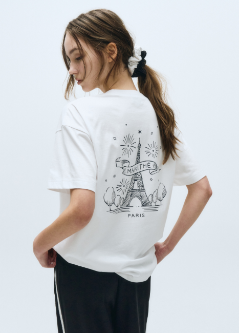 韓國 Marithe Francois Girbaud PARIS GRAPHIC OVERSIZED T-SHIRTS【MF582】