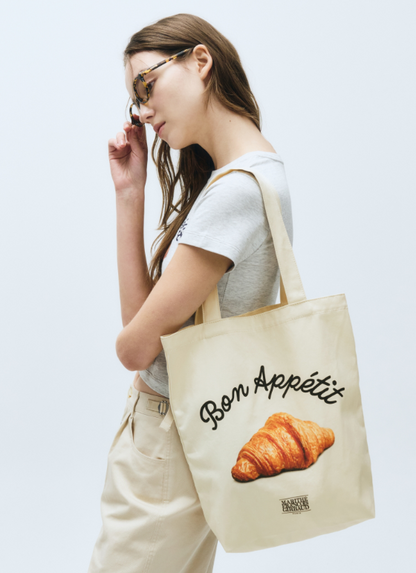 韓國 Marithe Francois Girbaud BREAD GRAPHIC ECO BAG【MF448】