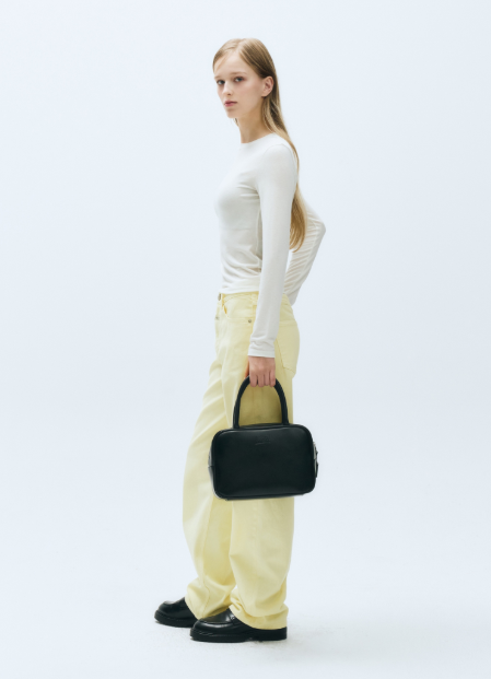 韓國 Marithe Francois Girbaud CLASSIC LOGO SQAURE TOTE BAG【MF417】