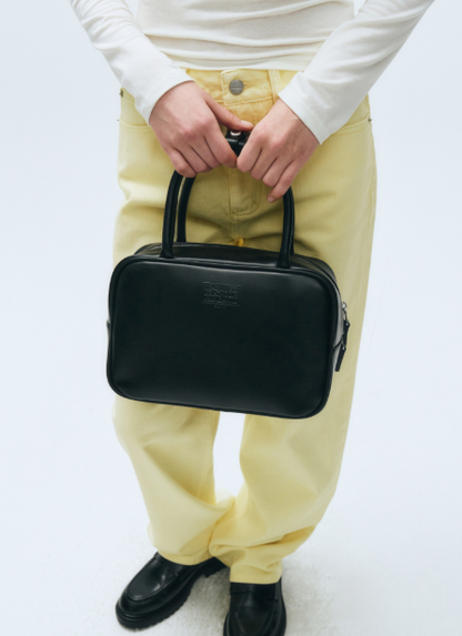 韓國 Marithe Francois Girbaud CLASSIC LOGO SQAURE TOTE BAG【MF417】