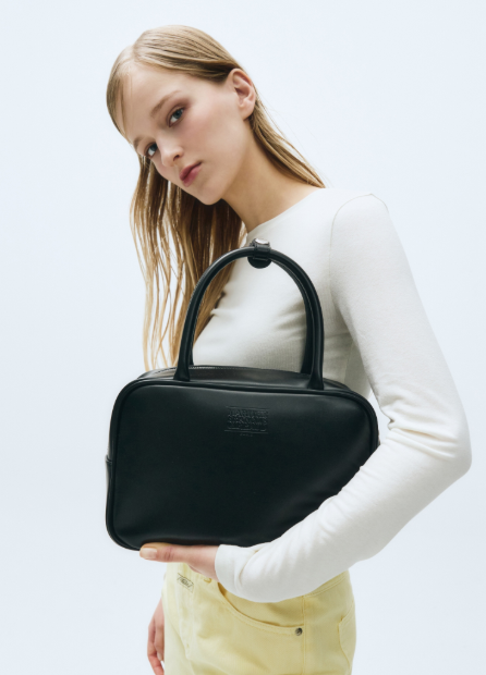韓國 Marithe Francois Girbaud CLASSIC LOGO SQAURE TOTE BAG【MF417】