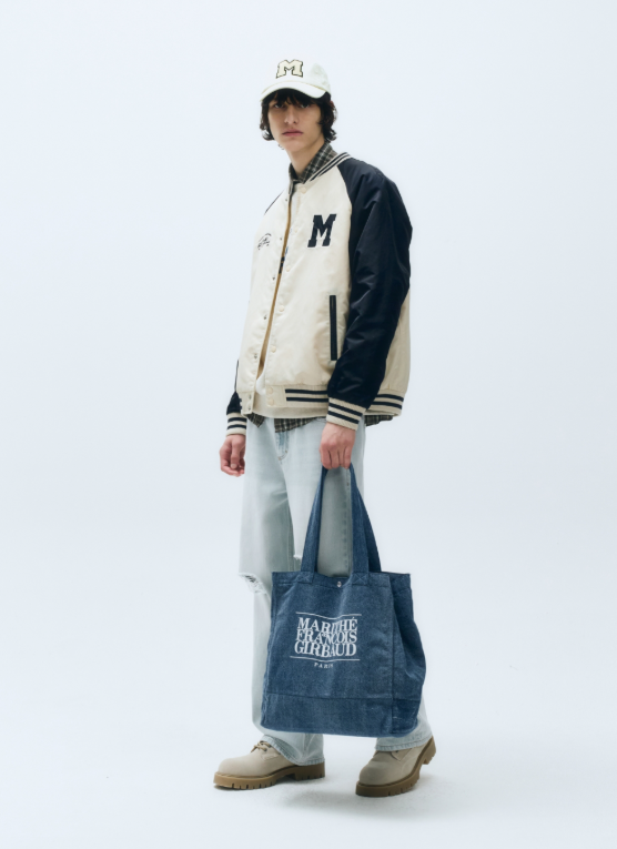 韓國 Marithe Francois Girbaud CLASSIC LOGO BIG SHOPPER BAG【MF150】