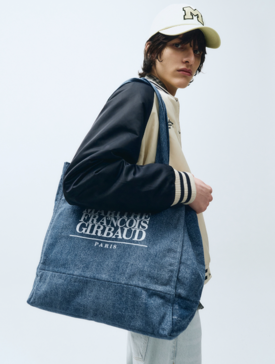 韓國 Marithe Francois Girbaud CLASSIC LOGO BIG SHOPPER BAG【MF150】