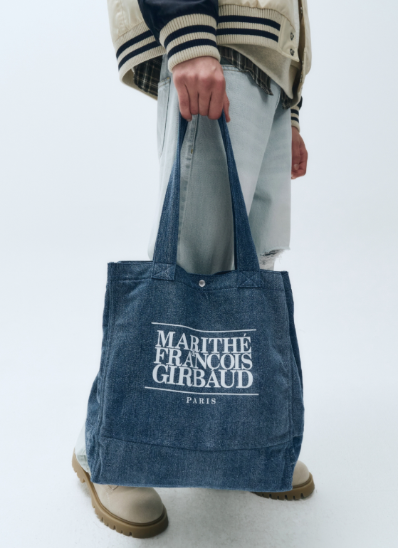 韓國 Marithe Francois Girbaud CLASSIC LOGO BIG SHOPPER BAG【MF150】