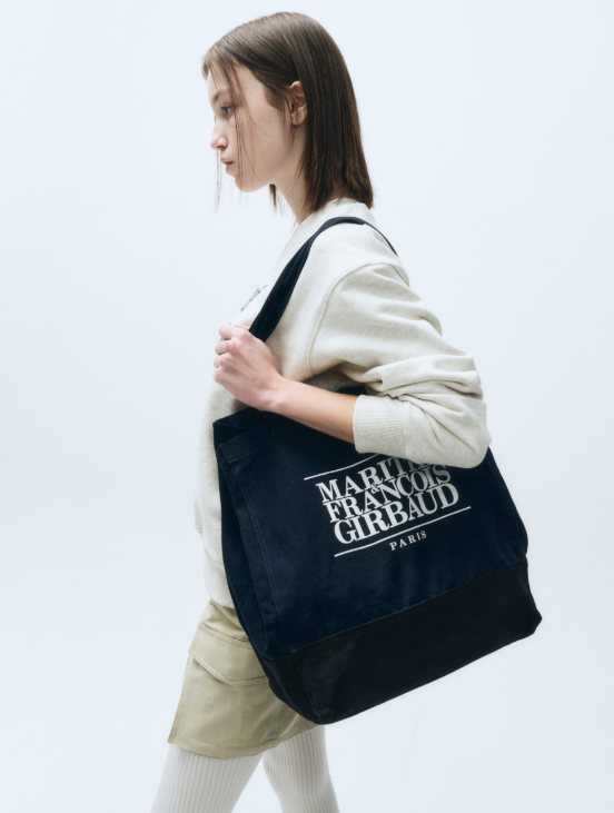 韓國 Marithe Francois Girbaud CLASSIC LOGO BIG SHOPPER BAG【MF150】