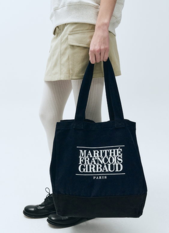 韓國 Marithe Francois Girbaud CLASSIC LOGO BIG SHOPPER BAG【MF150】