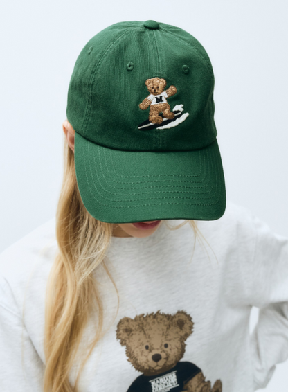 韓國 Marithe Francois Girbaud SURFING DOODLE BEAR CAP【MF426】