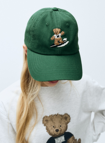 韓國 Marithe Francois Girbaud SURFING DOODLE BEAR CAP【MF426】