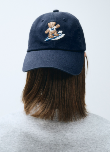韓國 Marithe Francois Girbaud SURFING DOODLE BEAR CAP【MF426】