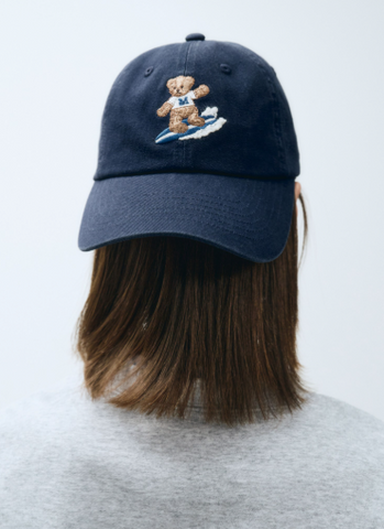 韓國 Marithe Francois Girbaud SURFING DOODLE BEAR CAP【MF426】