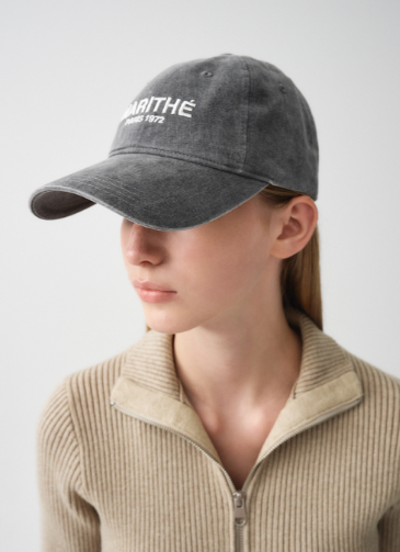 韓國 Marithe Francois Girbaud DENIM WASHING LOGO BALL CAP 【MF055】