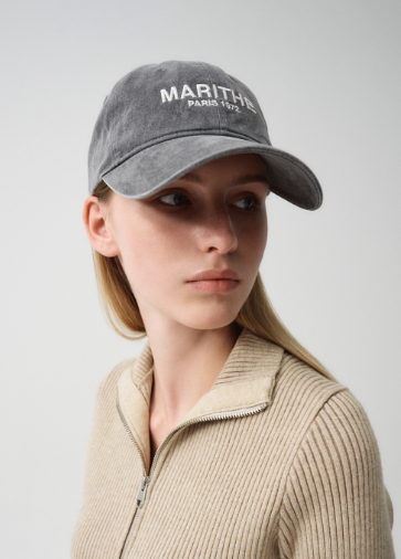 韓國 Marithe Francois Girbaud DENIM WASHING LOGO BALL CAP 【MF055】