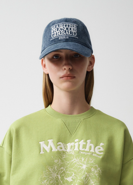 韓國 Marithe Francois Girbaud DENIM WASHING CLASSIC LOGO BALL CAP【MF126】