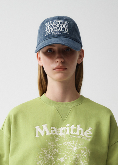 韓國 Marithe Francois Girbaud DENIM WASHING CLASSIC LOGO BALL CAP【MF126】