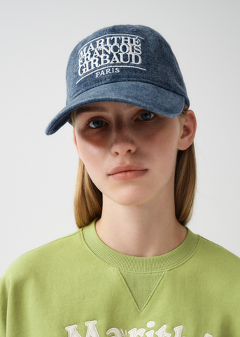 韓國 Marithe Francois Girbaud DENIM WASHING CLASSIC LOGO BALL CAP【MF126】