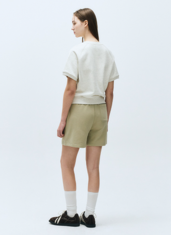 韓國 Marithe Francois Girbaud Women's CLASSIC LOGO HALF SWEATSHIRT【MF473】