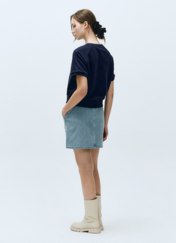 韓國 Marithe Francois Girbaud Women's CLASSIC LOGO HALF SWEATSHIRT【MF473】