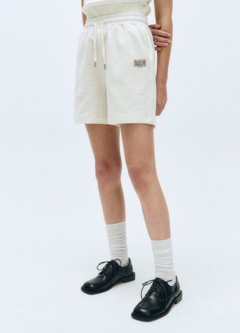 韓國 Marithe Francois Girbaud Women's CLASSIC LOGO SWEAT SHORTS【MF474】