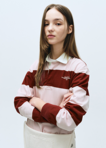 韓國 Marithe Francois Girbaud STRIPE RUGBY T-SHIRT【MF440】