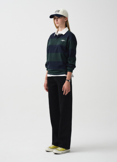 韓國 Marithe Francois Girbaud STRIPE RUGBY T-SHIRT【MF440】