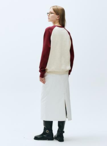 韓國 Marithe Francois Girbaud CLASSIC LOGO COLOR BLOCK RAGLAN SWEATSHIRT 【MF298】