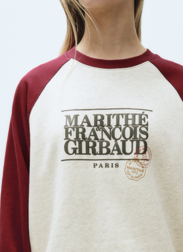 韓國 Marithe Francois Girbaud CLASSIC LOGO COLOR BLOCK RAGLAN SWEATSHIRT 【MF298】