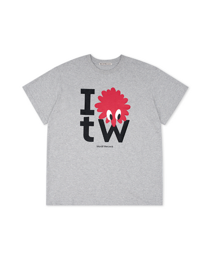 韓國 Mardi Mercredi UNISEX I LOVE TW TSHIRT【MM127】