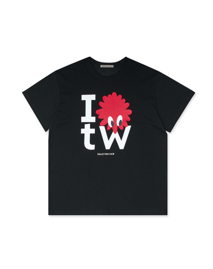 韓國 Mardi Mercredi UNISEX I LOVE TW TSHIRT【MM127】
