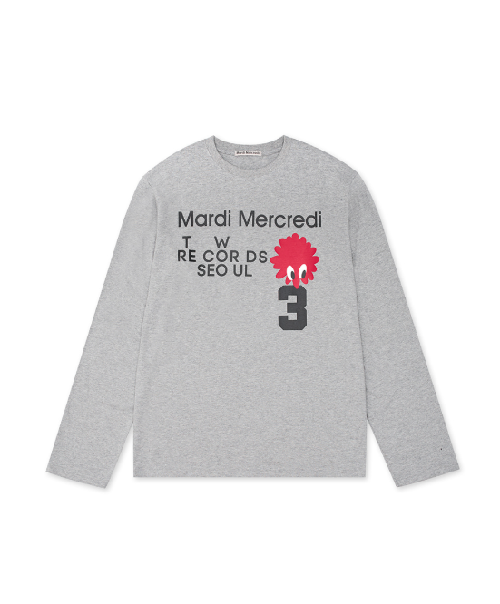 韓國 Mardi Mercredi UNISEX LONG SLEEVE NO3. FLOWER MAN TSHIRT【MM133】