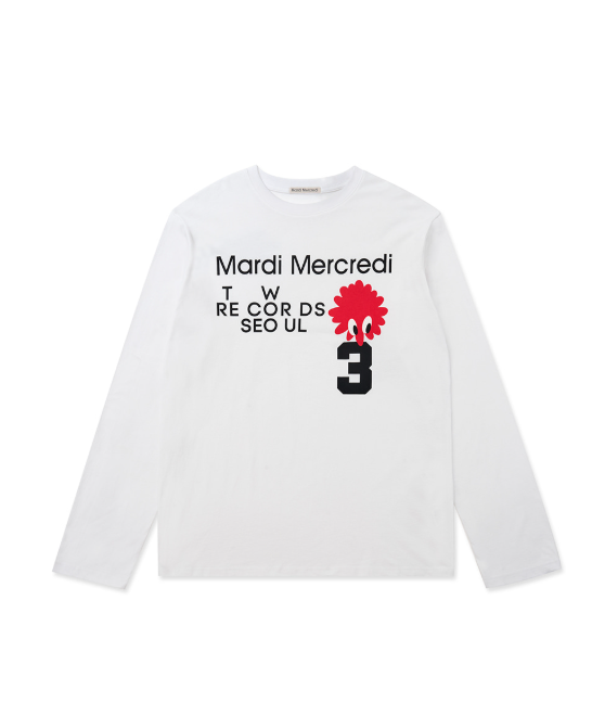 韓國 Mardi Mercredi UNISEX LONG SLEEVE NO3. FLOWER MAN TSHIRT【MM133】