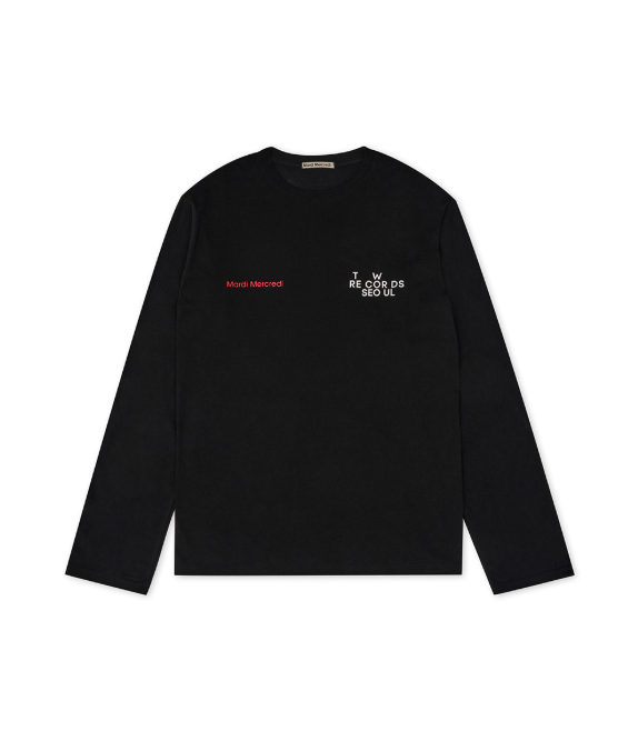 韓國 Mardi Mercredi UNISEX TSHIRT LONG SLEEVE MARDI MERCREDI TW RECORDS【MM134】
