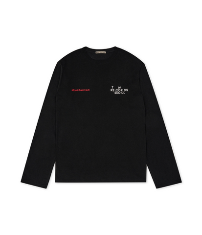 韓國 Mardi Mercredi UNISEX TSHIRT LONG SLEEVE MARDI MERCREDI TW RECORDS【MM134】