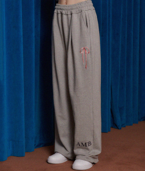 韓國 Ambler Pants with ribbon one-tuck 2-Way training sweatpants【AR127】