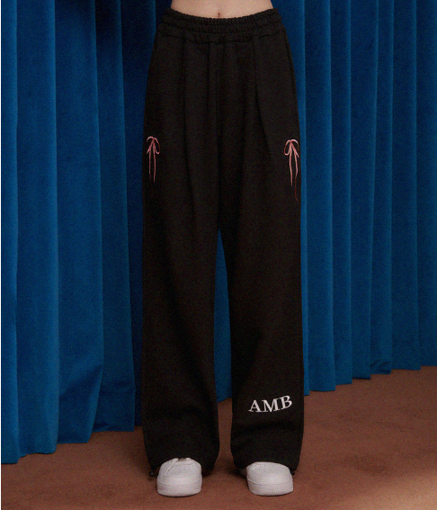 韓國 Ambler Pants with ribbon one-tuck 2-Way training sweatpants【AR127】
