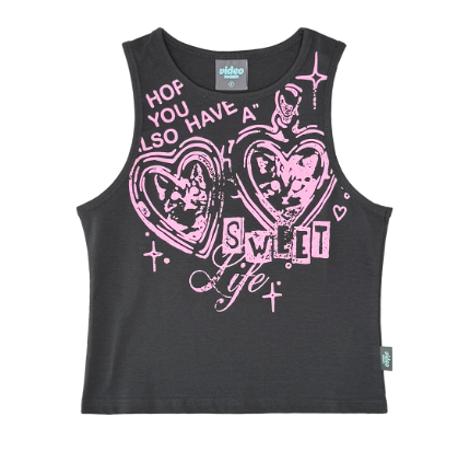韓國 Video Jockey Cat Keyring Sleeveless【VJ077】