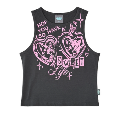 韓國 Video Jockey Cat Keyring Sleeveless【VJ077】
