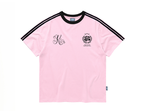 韓國 Video Jockey Rose Day Sports T-Shirt【VJ073】