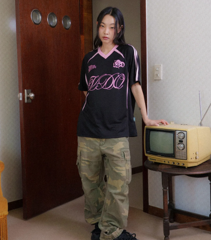 韓國 Video Jockey Lovely Rose Sports T-Shirt【VJ072】