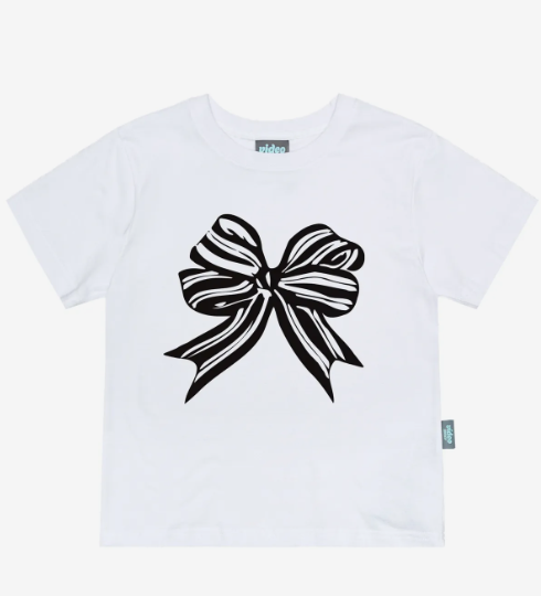 韓國 Video Jockey Striped Ribbon T-shirt【VJ067】