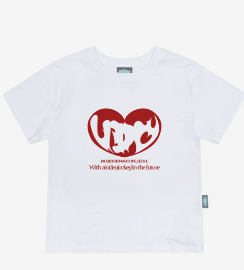韓國 Video Jockey Burning Heart T-Shirt【VJ066】