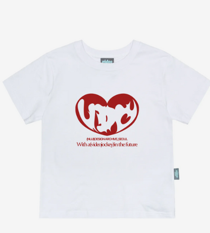 韓國 Video Jockey Burning Heart T-Shirt【VJ066】