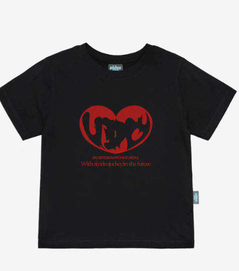 韓國 Video Jockey Burning Heart T-Shirt【VJ066】