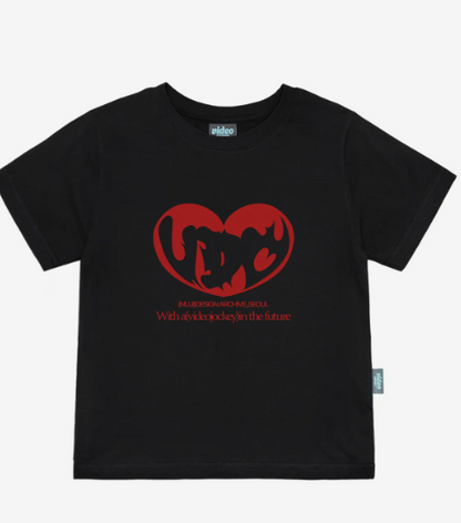 韓國 Video Jockey Burning Heart T-Shirt【VJ066】